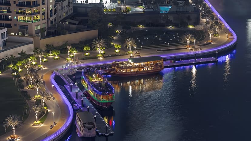 Day 1 Arrive at Dubai - Marina Dhow Cruise with Dinner