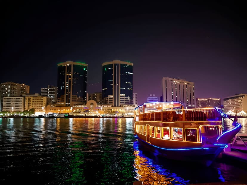 Day 01 Arrival – Dubai | Marina Dhow Cruise with Dinner