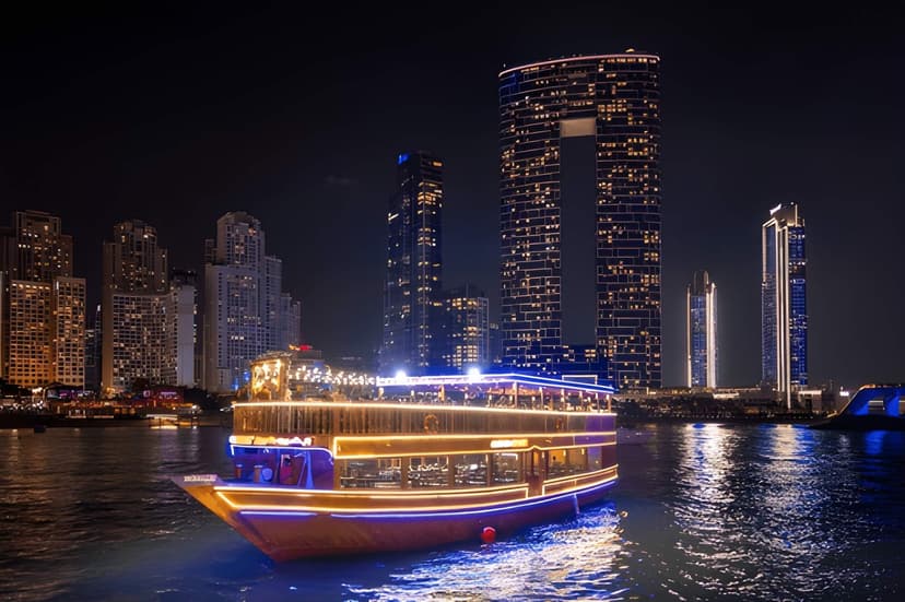 Day 1: Arrival in Dubai – Marina Dhow Cruise with Dinner